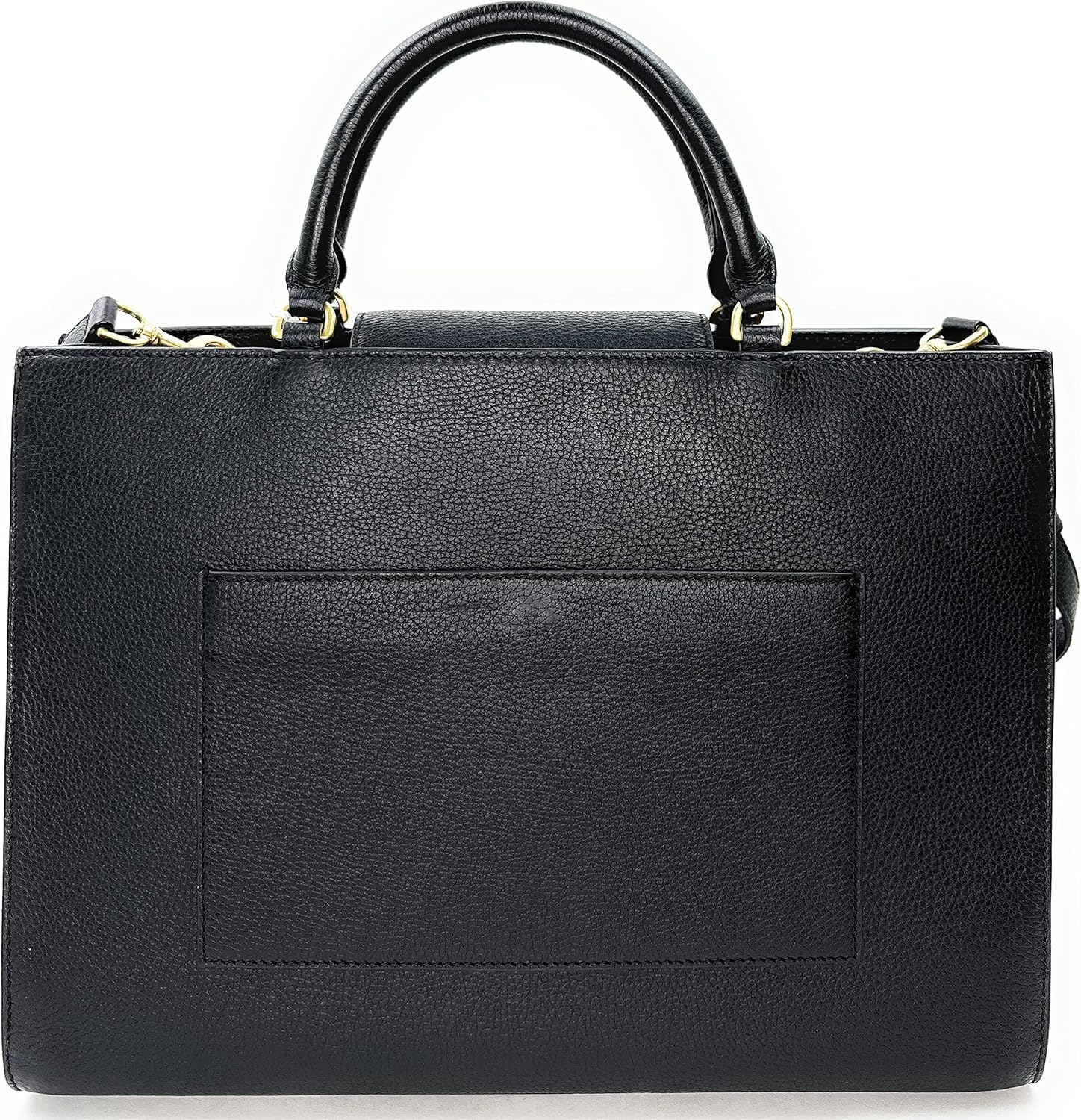 Tory Burch Britten Pebbled Leather Tote (Black)