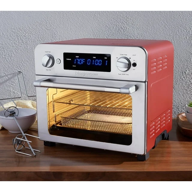 Blue Jean Chef 23L Digital Air Fryer Toaster Oven (Barn Red)