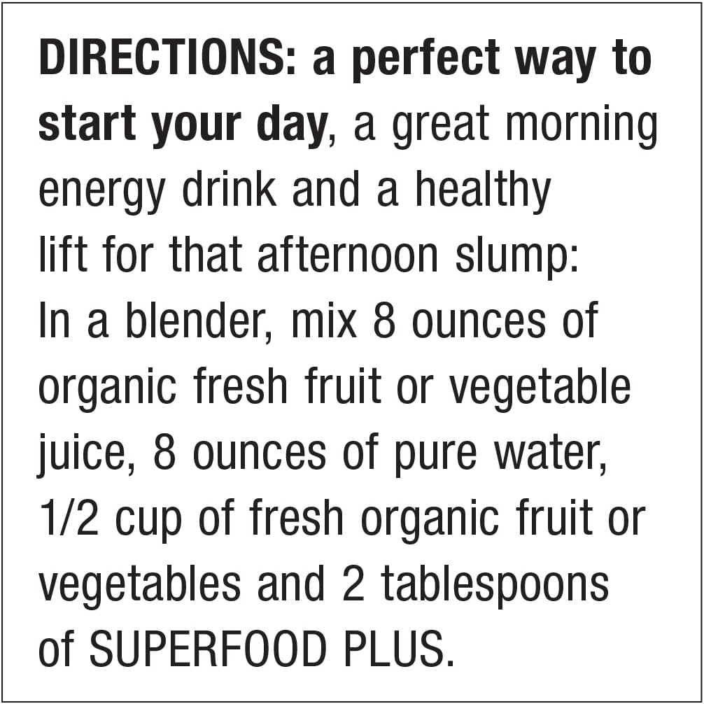 Dr. Schulze’s - SuperFood Plus | Vitamin and Mineral Herbal Concentrate | Daily Nutrition | Gluten-Free and Non-GMO | Vegan | 14 Ounce Powder | Packaging May Vary Pack of 2
