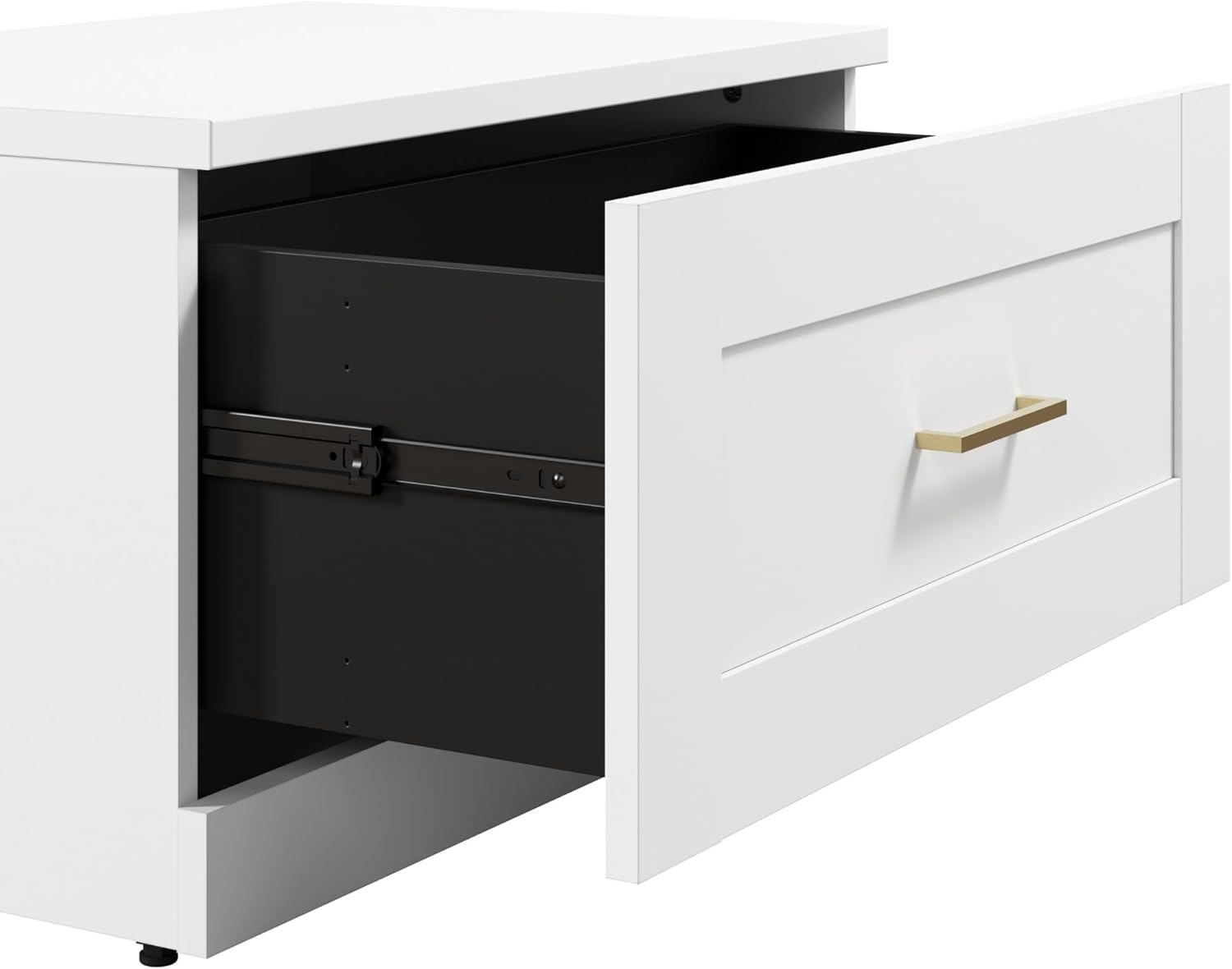 Bush Furniture Hampton Heights Full Entryway Storage Set with Coat Rack, Hall Trees, and Shoe Benches with Doors and Drawers in White | Foyer, Mudroom Organizer