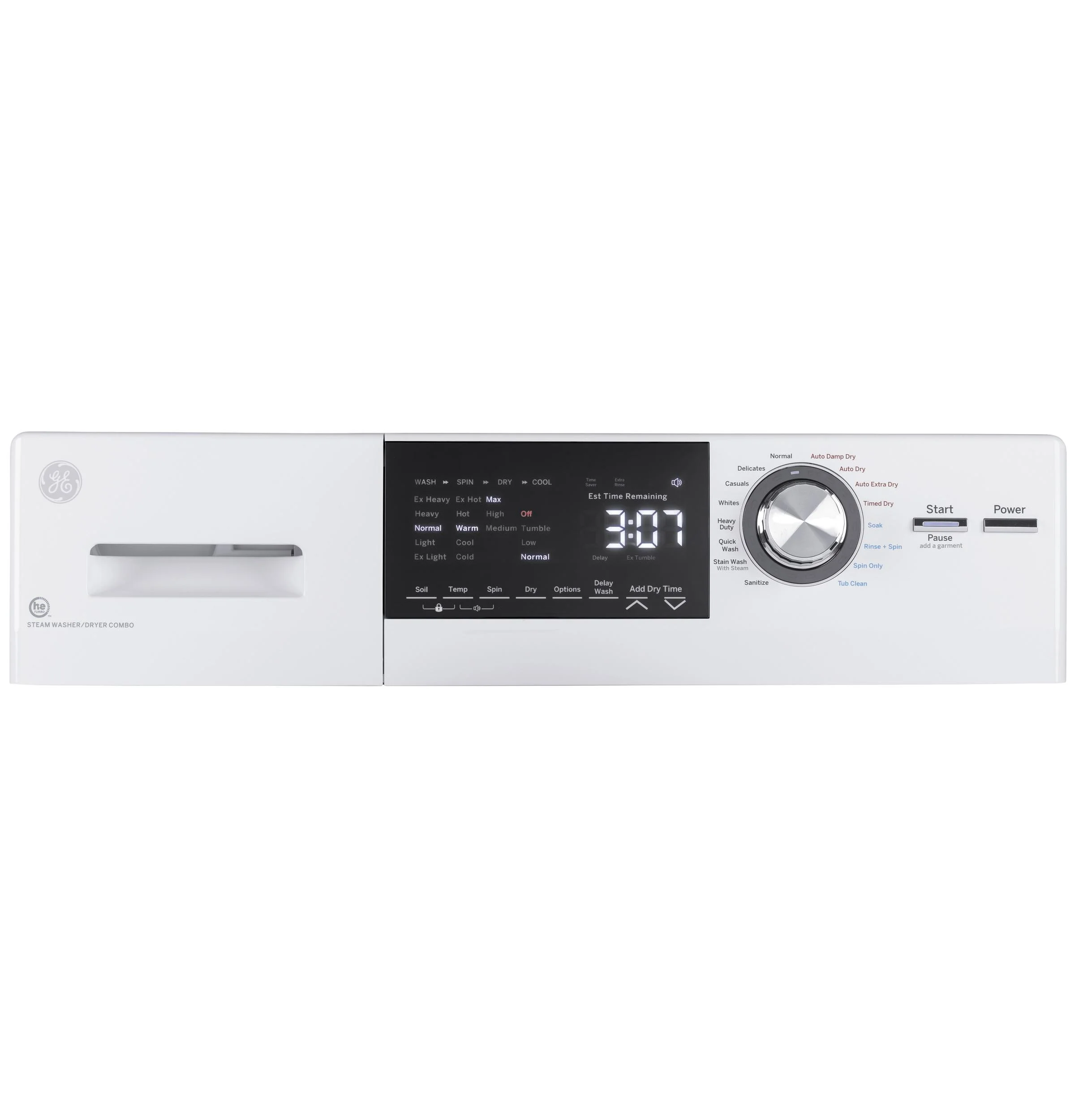 Ge Gfq14es 24" Wide 2.4 Cu. Ft. Capacity Front Load Washer / Condenser Dryer Combo - White