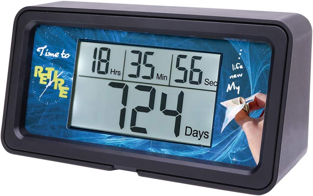 AIMILAR Digital Countdown Days Timer - 9999 Days Count Down Days Timer with Backlight for Retirement Wedding Vacation Christmas New Baby Classroom Lab Kitchen Cooking (Retirement)