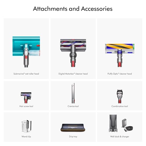 Dyson V15 Detect Plus Cordless Vacuum, Yellow/Nickel