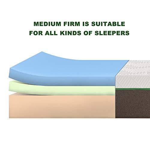 Queen Size Mattress, 10 inch Iyee Nature Cooling-Gel Memory Foam Matt