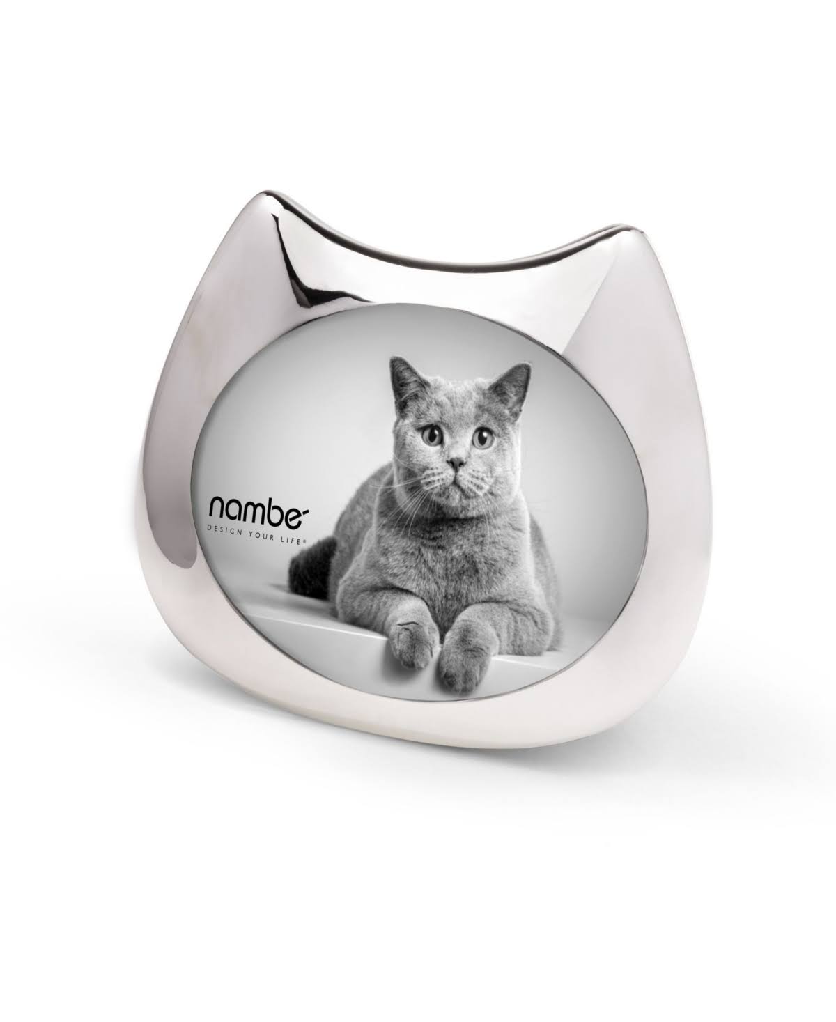 Nambe Cat Frame, 3x5