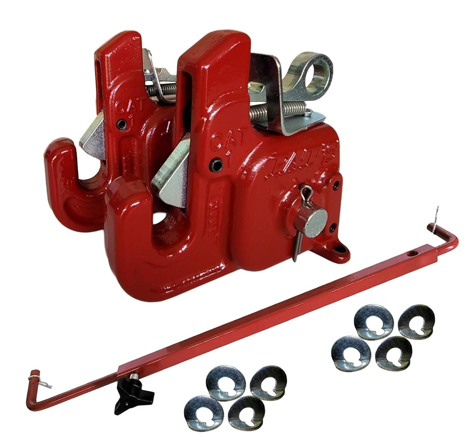 Pat's Easy Change with Stabilizer Bar - Best Quick Hitch System On The Market �C Flexible, Durable and Affordable (Orange CAT #1)