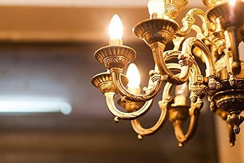 Simply Conserve L05CDL2700KC60 Light Bulbs, 5W (40w Equiv) Dimmable, Warm White, Quick Install 60-Count Contractor Pack Candelab