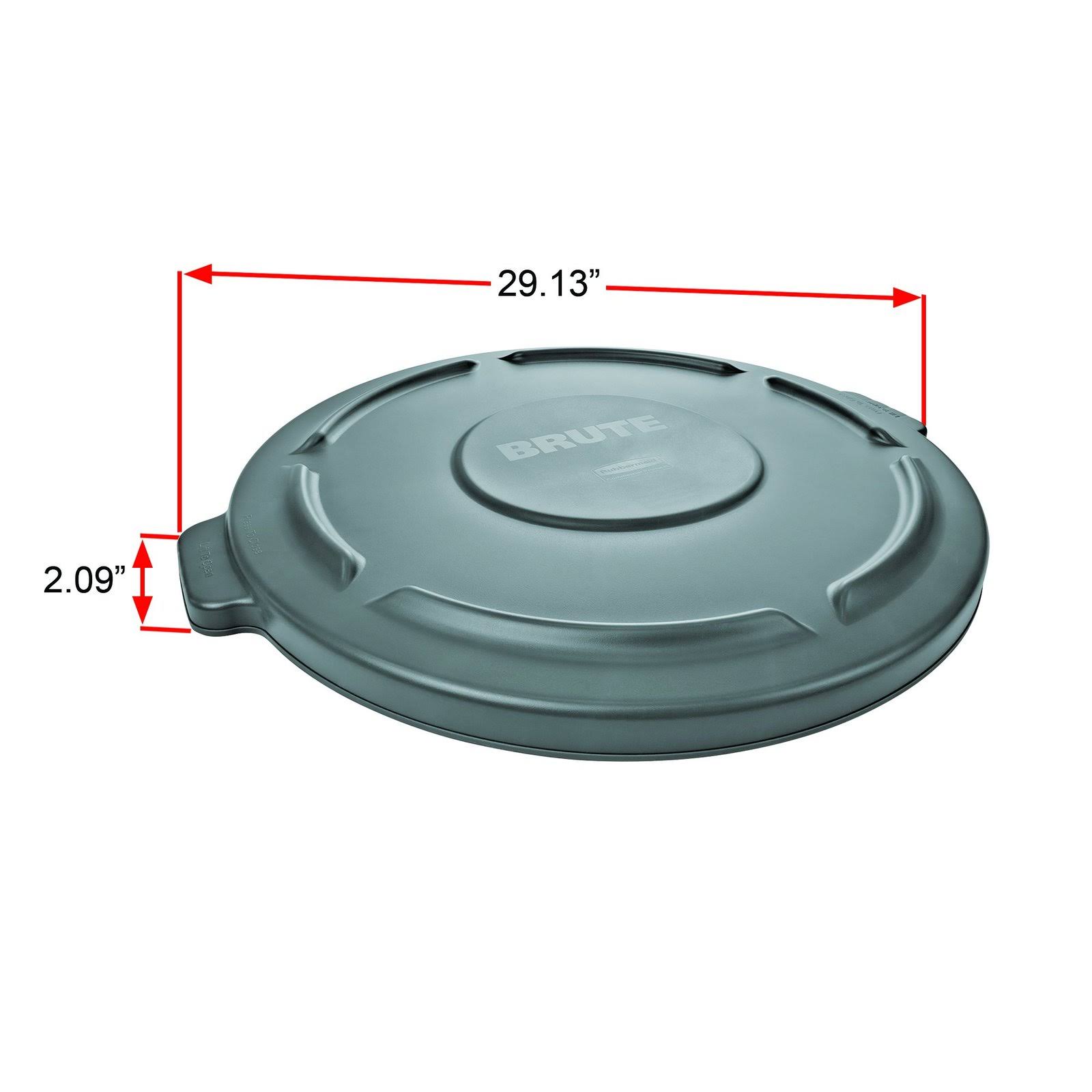 Rubbermaid Commercial FG264360GRAY Brute Vented Utlity Container, 44-Gallon, Gray