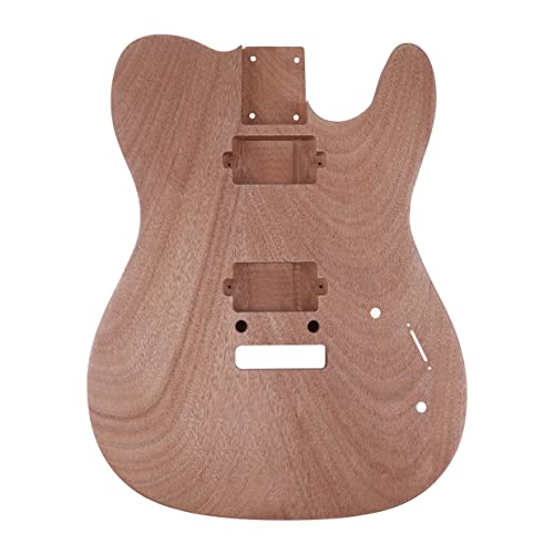 Leo Jaymz DIY Single Cut Electric Guitar Kits with Mahogany Body and Neck - Rosewood Fingerboard and All Components Included (LP Hollow)