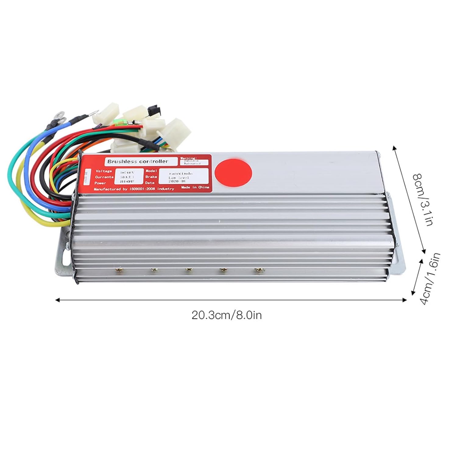 48V 800W DC Brushless Motor Kit, Aluminum Alloy Electric Bike Tricycle Scooter Conversion Kit, DIY Motor Conversion Kit, Ideal for Electric Tricycle, Rickshaw, Bicycle