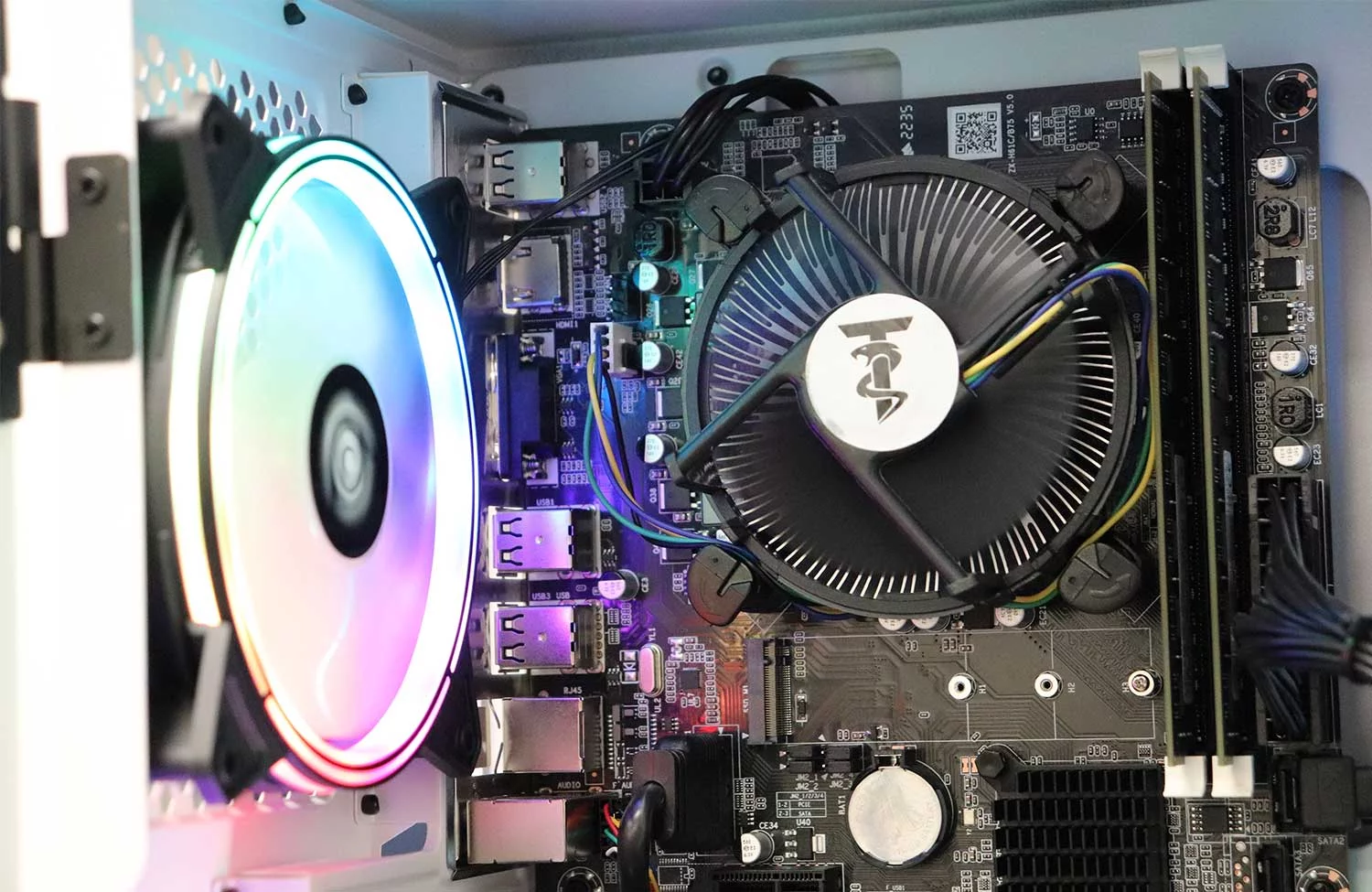 ViprTech.com Prime Gaming PC Computer - Intel Core i5 3rd Gen, NVIDIA GTX 750 Ti 2GB, 16GB RAM, 1TB HDD, WiFi, RGB, Windows 10 Pro, 1 Year Warranty, White