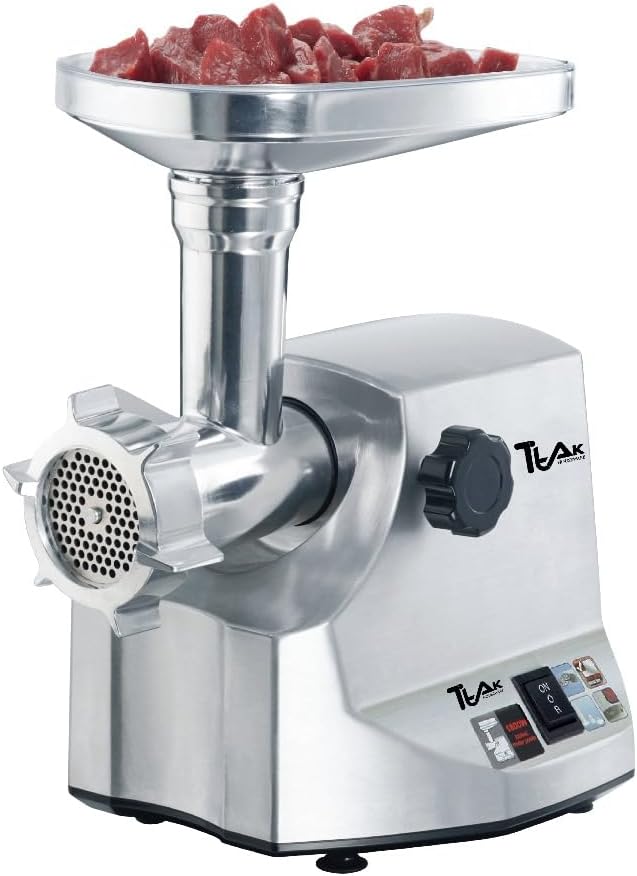 Premium Electric Meat Grinder Copper Motor 2000W Max Heavy Duty Meat Grinder-S/S Body Meat Sausage Stuffer Tubes & Kubbe, Cutting 2 Stainless Steel Blades Plate Home Kitchen