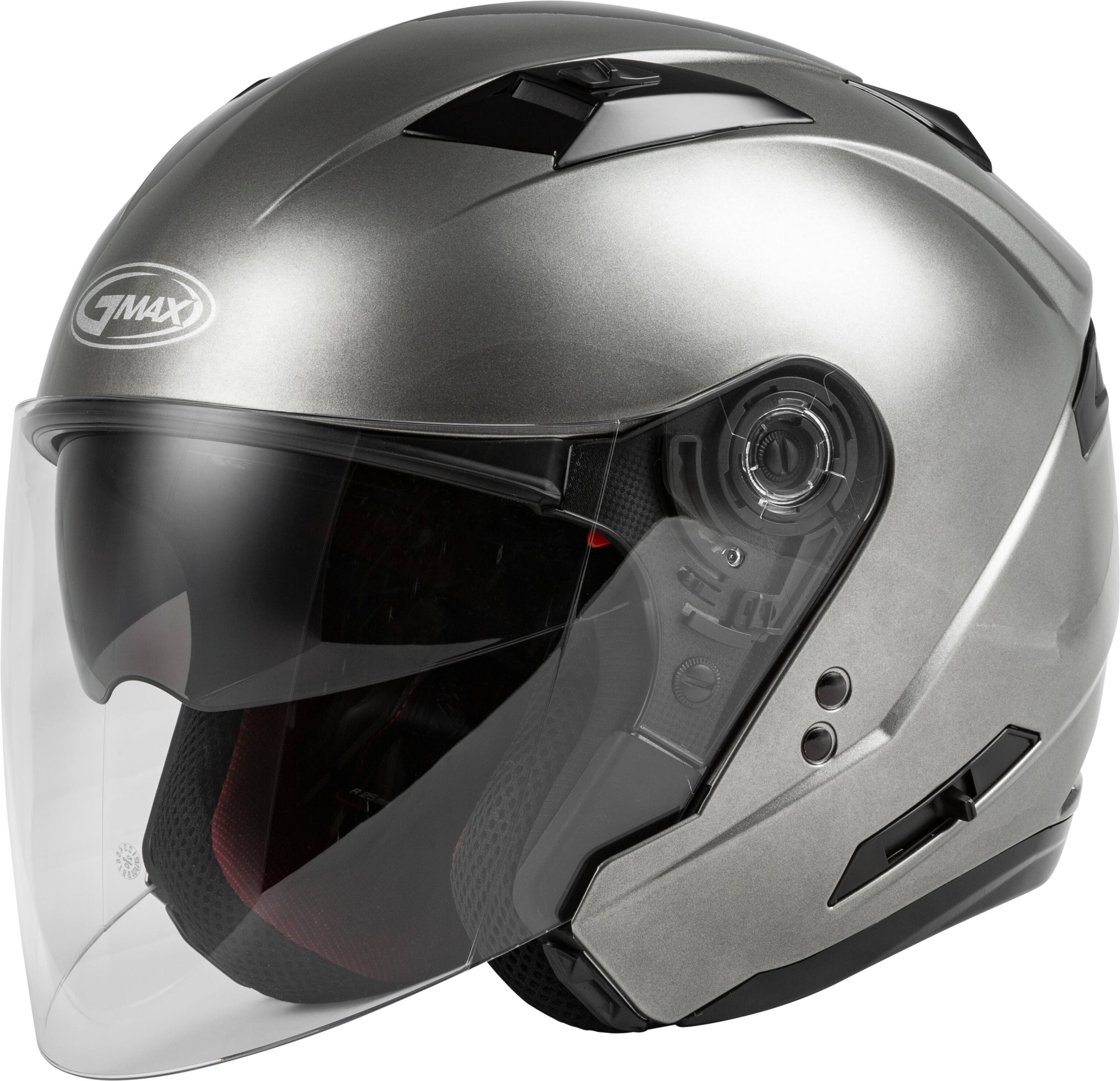 GMAX O1770475 OF-77 Medium Titanium Open Face Helmet