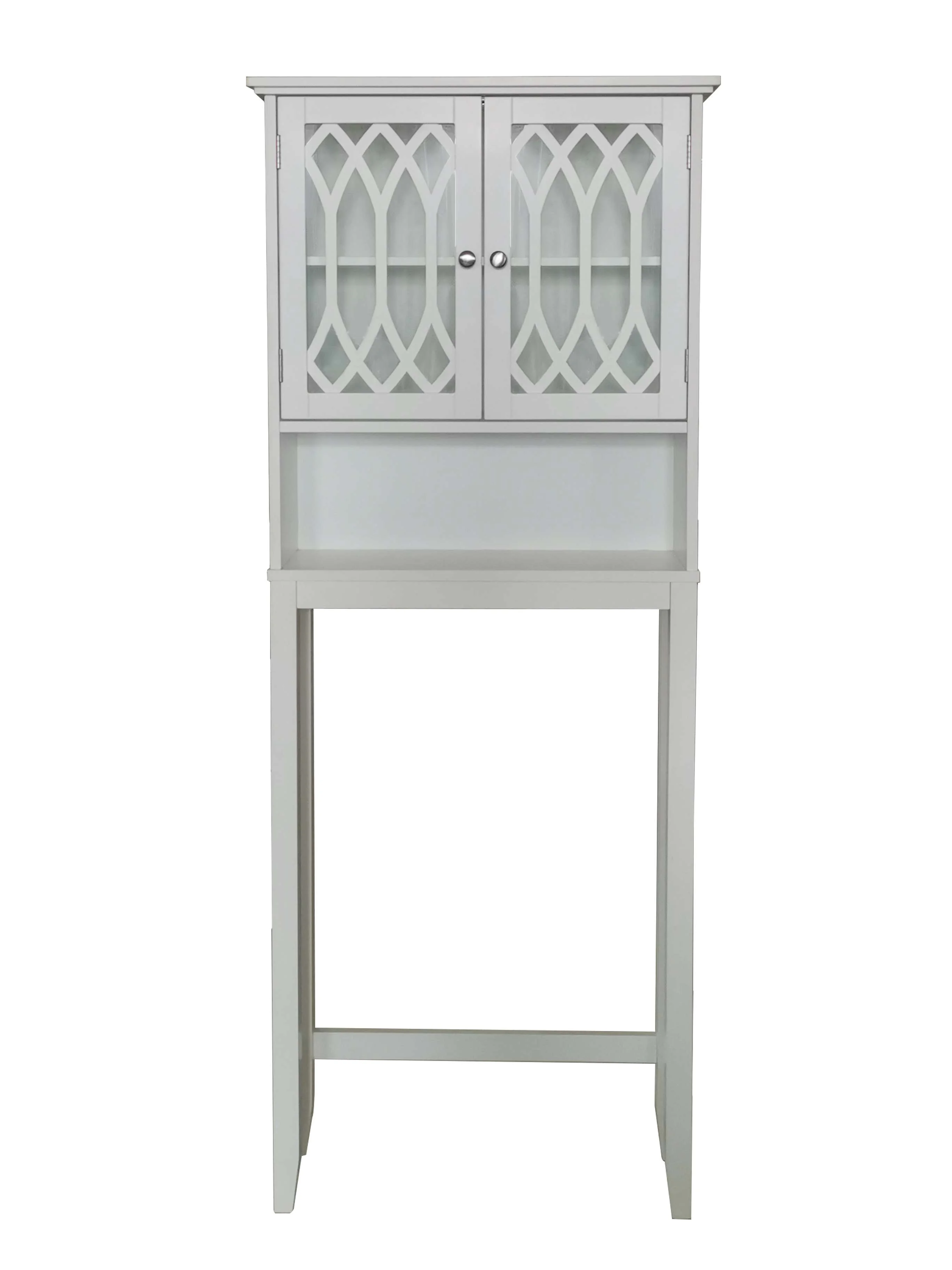 Kings Brand Furniture Over the Toilet Bathroom Storage Cabinet Space Saver, White
