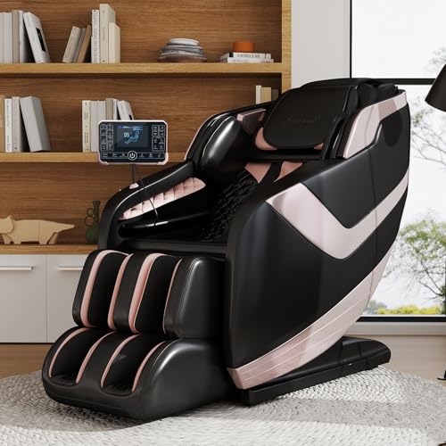 Artist hand Massage Chair Full Body, Zero Gravity Massage Chair, Dual Core SL-Track Massage Recliner Chair with 12 Modes, Bluetooth Speakers, Full Body Airbag Compression, Heating, Foot Rollers, Black