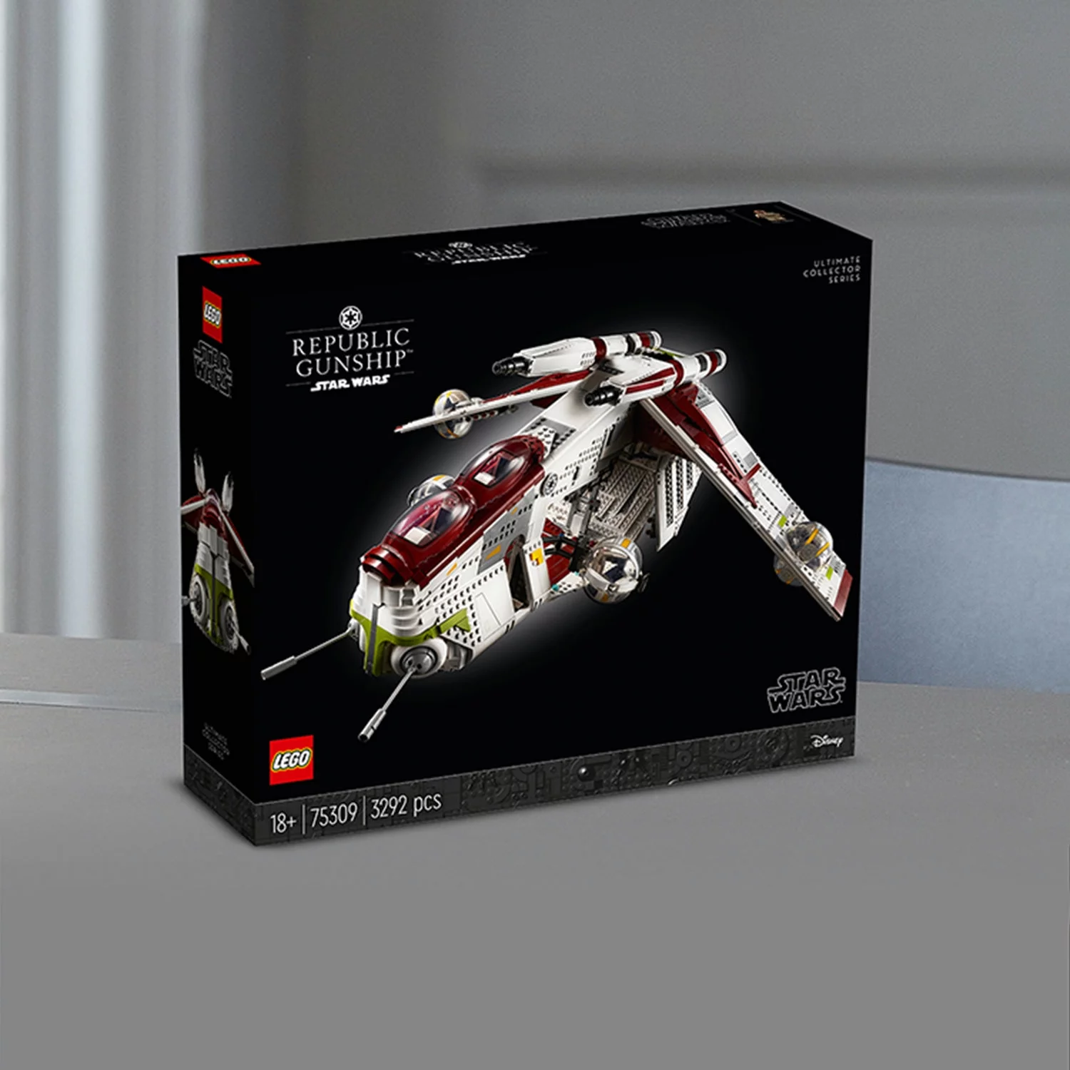 LEGO Star Wars Republic Gunship 75309 UCS Display Model Kit for Adults to Build, Ultimate Collector Series, Office or Home Decor Gift Idea