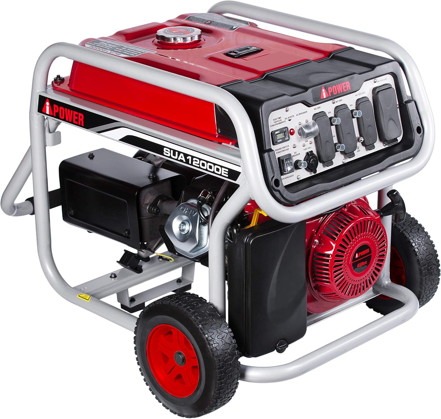 A-iPower SUA4500 4500 Watt Portable Generator Small Gas Powered for Jobsite, RV, and Home Backup Emergency