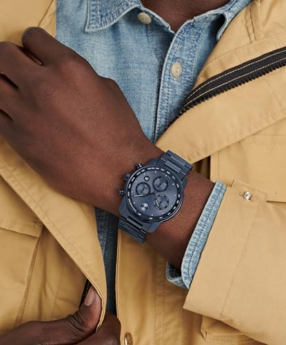 Movado Bold Verso Men's Watch - Swiss Quartz 3H Movement, Stainless Steel Link Bracelet - 3 ATM Water Resistance - Luxury Fashion Timepiece for Him - 42mm
