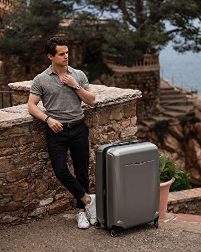 Samsonite Winfield 3 DLX Hardside Expandable Luggage with Spinners, Silver, Carry-On 20-Inch