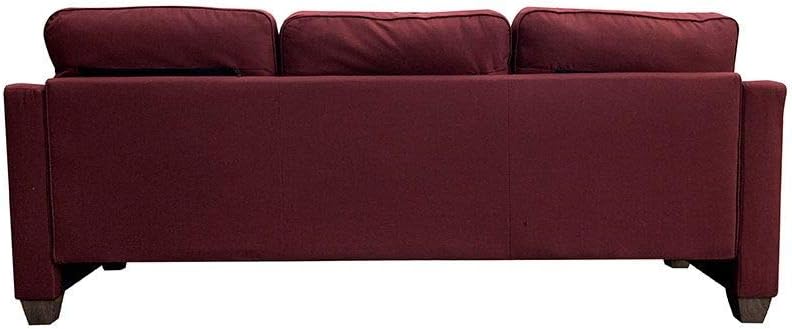 Cleavon II Sectional Sofa & 2 Pillows in Red Linen 53740