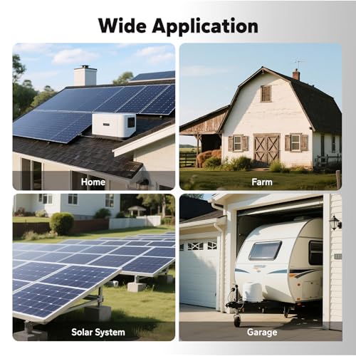 LiTime 3500W Pure Sine Wave Solar Inverter Charger, 48V DC to 120V AC All-in-One Solar Inverter, Built in 80A MPPT Charge Controller, for 48V Lead Acid/LiFePO4 Battery, Home Energy Storage, Off-Grid