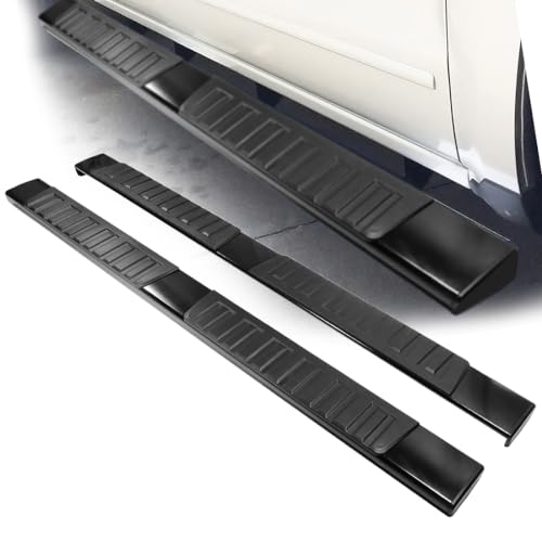 YITAMOTOR 6 inches Running Boards Compatible with 2019-2024 Chevy Silverado/GMC Sierra 1500 Double Cab, 2020-2024 Silverado Sierra 2500HD/3500HD Side Step Nerf Bars Side Bars (Exclude 2019 LD/Limited)