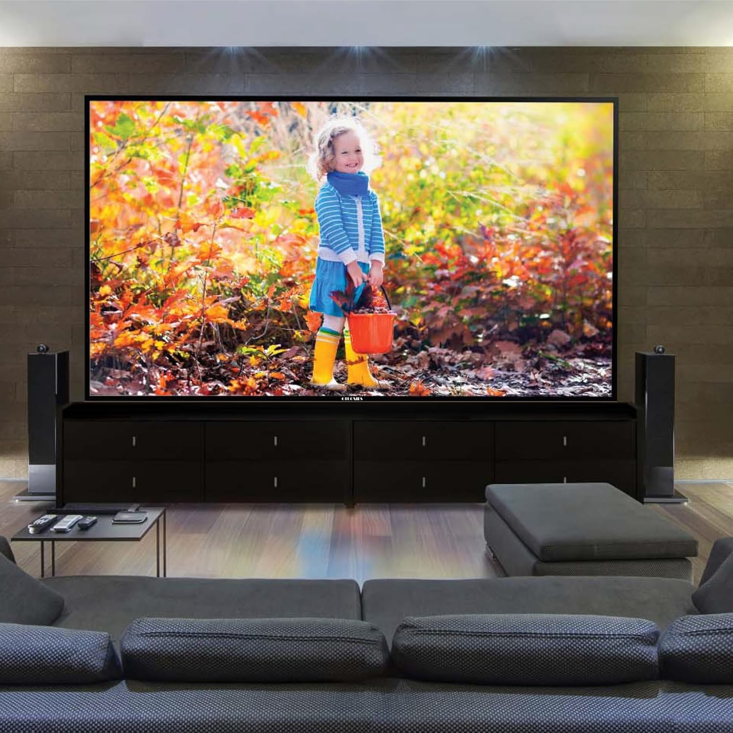 100 Inch LCD Panel 4K UHD Smart TV; TS100TD, High Brightness, High Contrast Makes Images Clearly Visible from A Distance