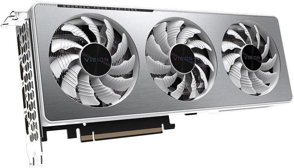 GIGABYTE GeForce RTX 3060 Vision OC 12G (REV2.0) Graphics Card, 3X WINDFORCE Fans, 12GB 192-bit GDDR6, GV-N3060VISION OC-12GD Video Card