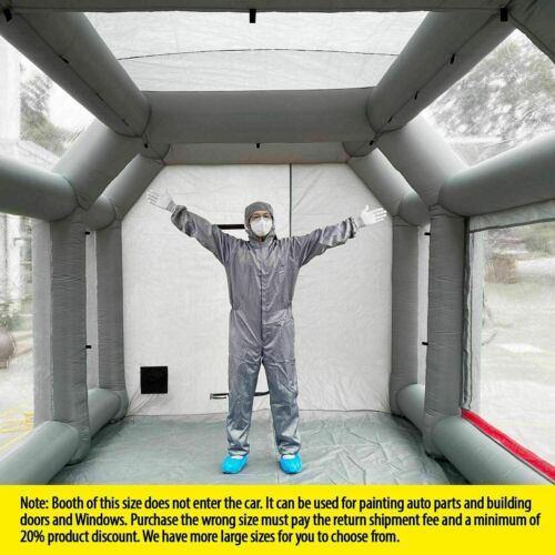 WGIA 20x10x8 Feet(NO blowers) Inflatable Spray Paint Booth Tent Mobile Car Paint US