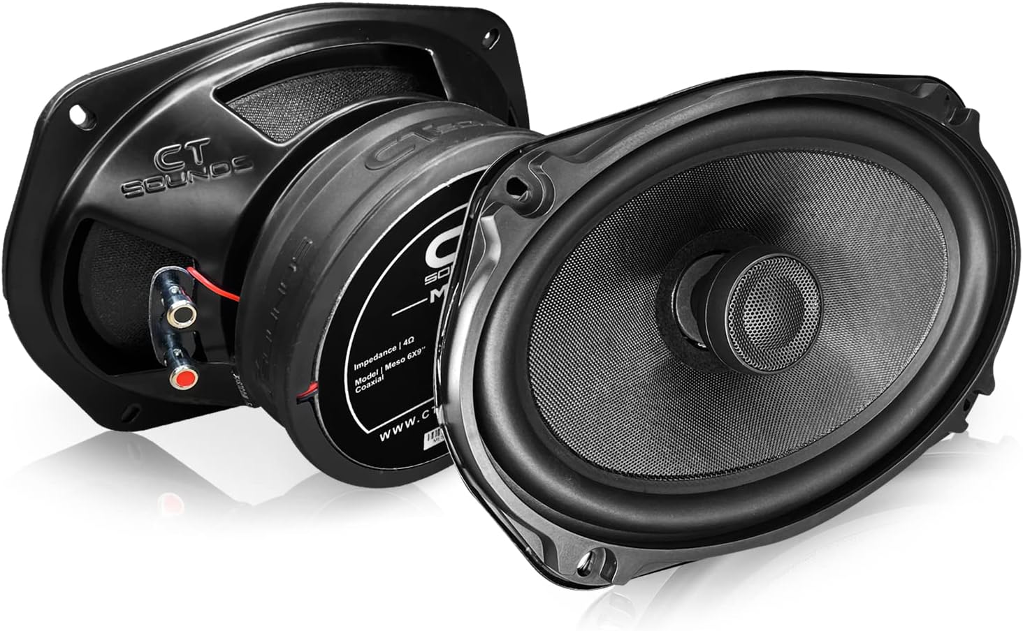 CT Sounds Meso 6x9” 400 Watt 2-Way Premium Coaxial Car Speakers, Pair