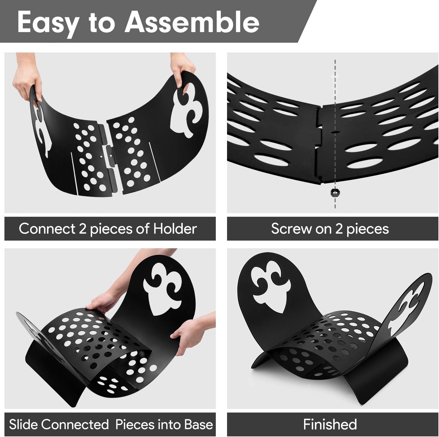 Amagabeli Firewood Rack Indoor Carrier Metal Fireplace Log Holder Basket Outdoor Wrought Iron Fireset Wood Holders Stove Stacking Rack Storage Container Metal Kindling Hearth Large Accessories Black