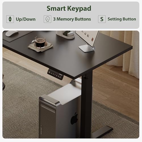 Agilestic L Shaped Electric Standing Desk with 2 Drawers, 63 Inch Ergonomic Adjustable Height Desk with Storage, Corner Desk Sit Stand up Computer Table for Work Office Home, Rustic Brown