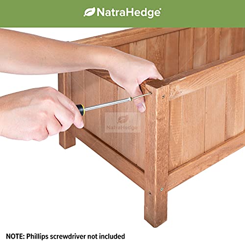 15" Hampton Classic Wooden Planter Box Indoor and Outdoor Use for patio garden (44" x 15" x 15")