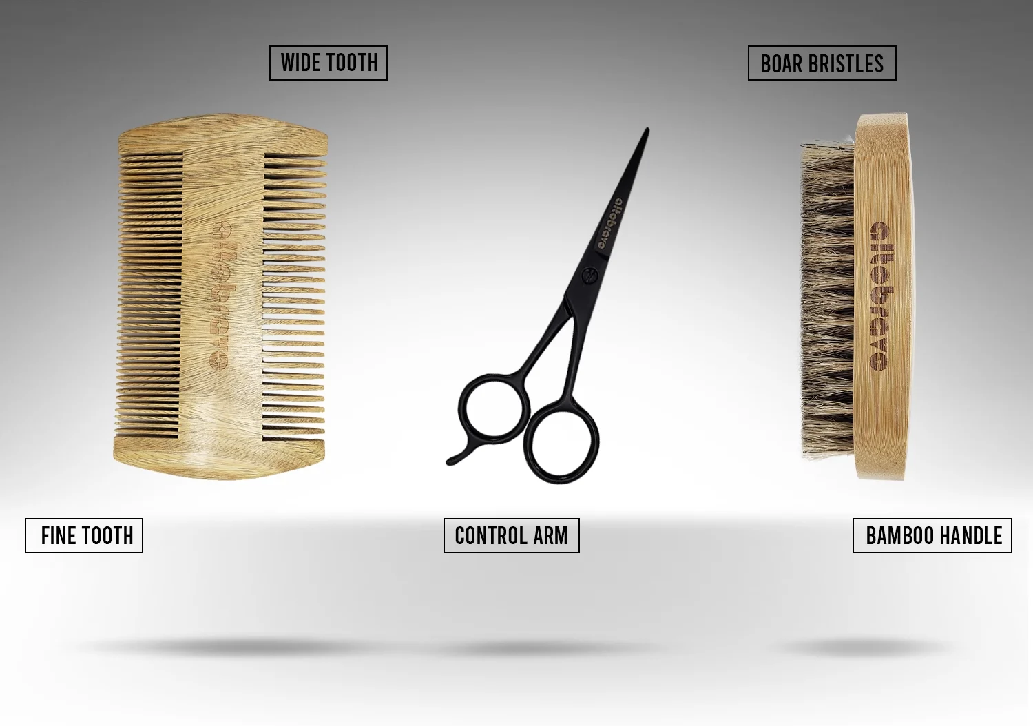 Premium Beard Kit for Men - Complete Beard Care Kit & Grooming Kit | Beard Oil, Beard Balm Leave-in Conditioner, Beard Brush, Beard Comb, Beard & Mustache Trimming Scissors  in a Bamboo Gift Box