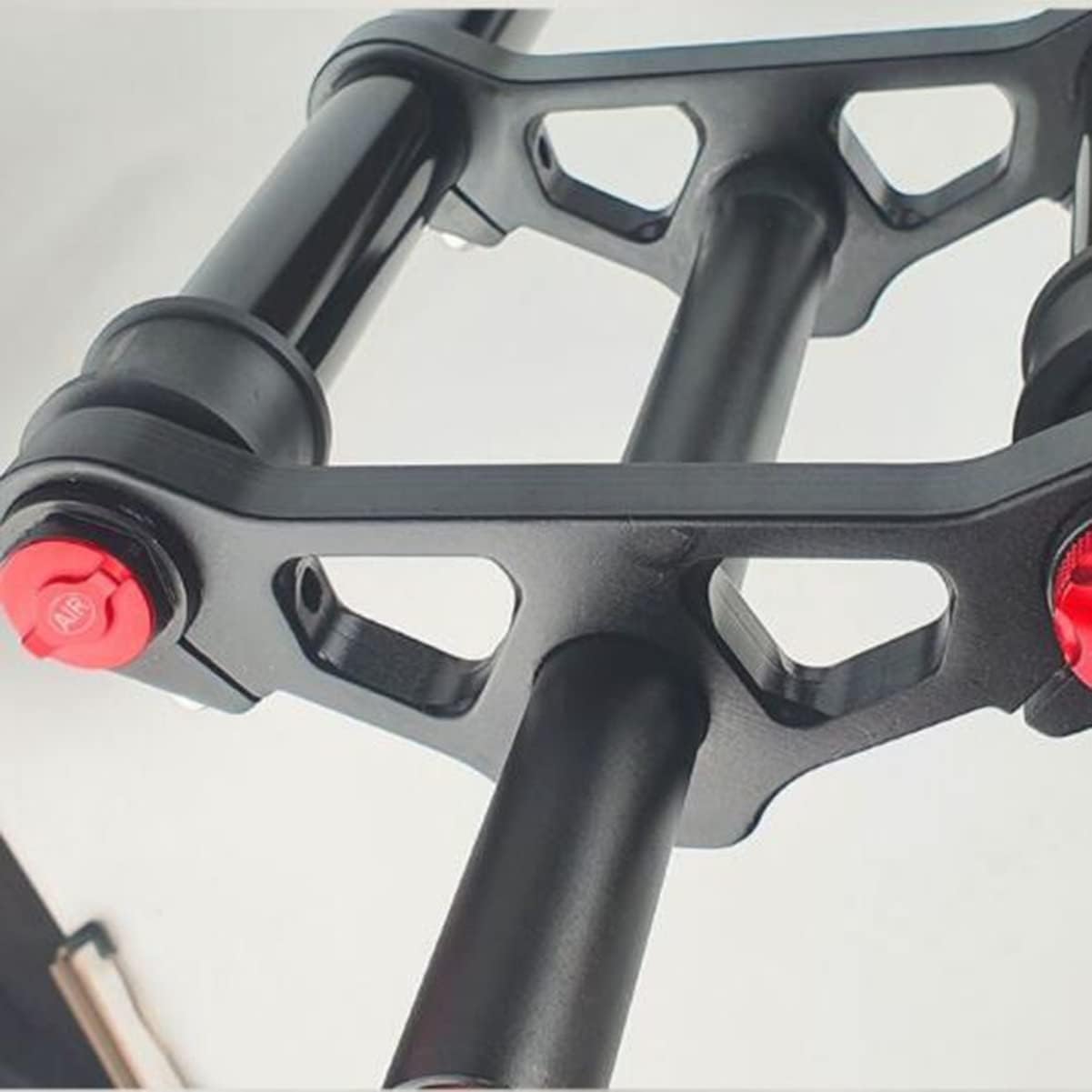 Air Suspension Forks 20/26 Inch 4.0" Tire Fat Bikes Fork Straight Double Shoulder Snow Bikes Front Fork Disc Brake HL Adjustable Rebound Bikes Fork for ATV/Beach Bike (Size : 26'')