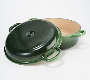 Le Creuset 4.25-qt Cast-Iron Multifunction Oven w/ Baker Lid ,Emerald