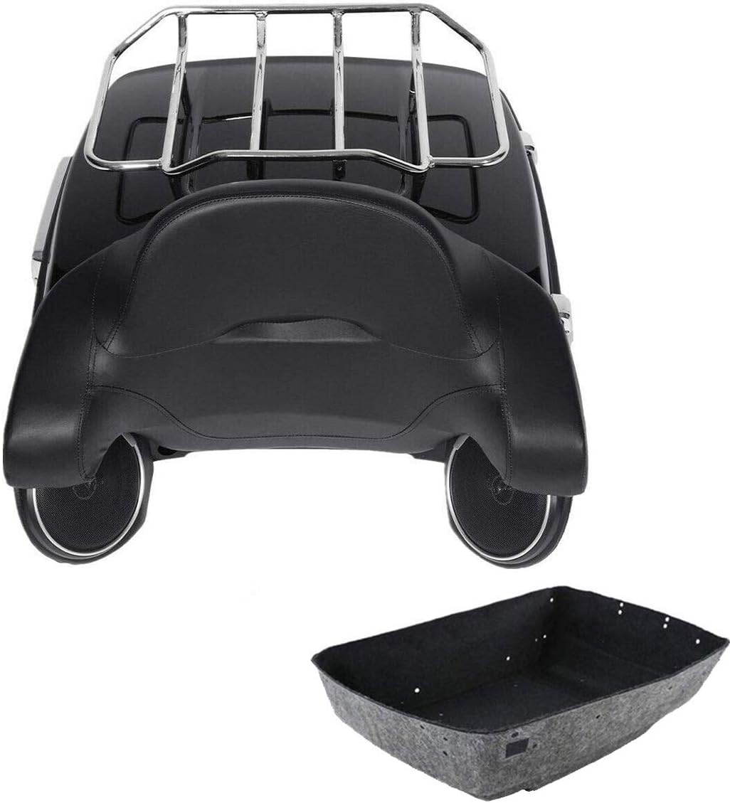 TCMT Pack Trunk Pad w/Speakers Mount Rack Fit For Harley Tour Pack Road Glide 2014-2022