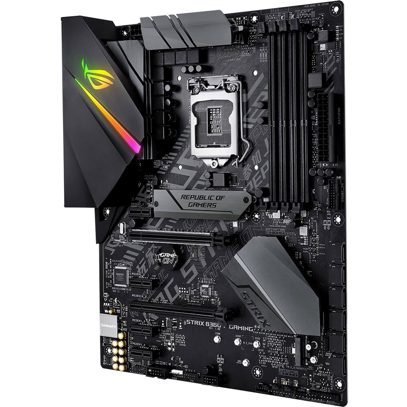 ASUS ROG STRIX B360-F GAMING with Intel B360 Express ATX Motherboard - LGA1151 Socket