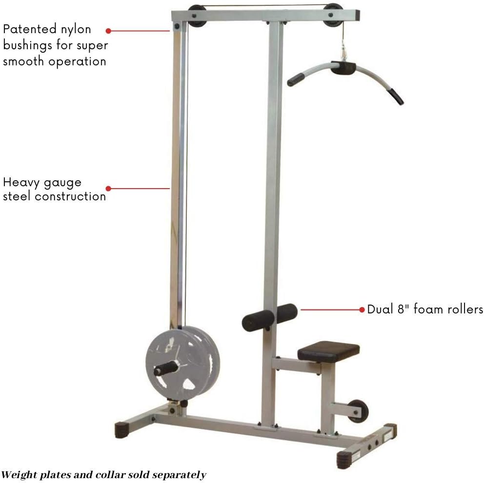 Body-Solid Powerline PLM180X LAT and Low Row Cable Pull Down Machine