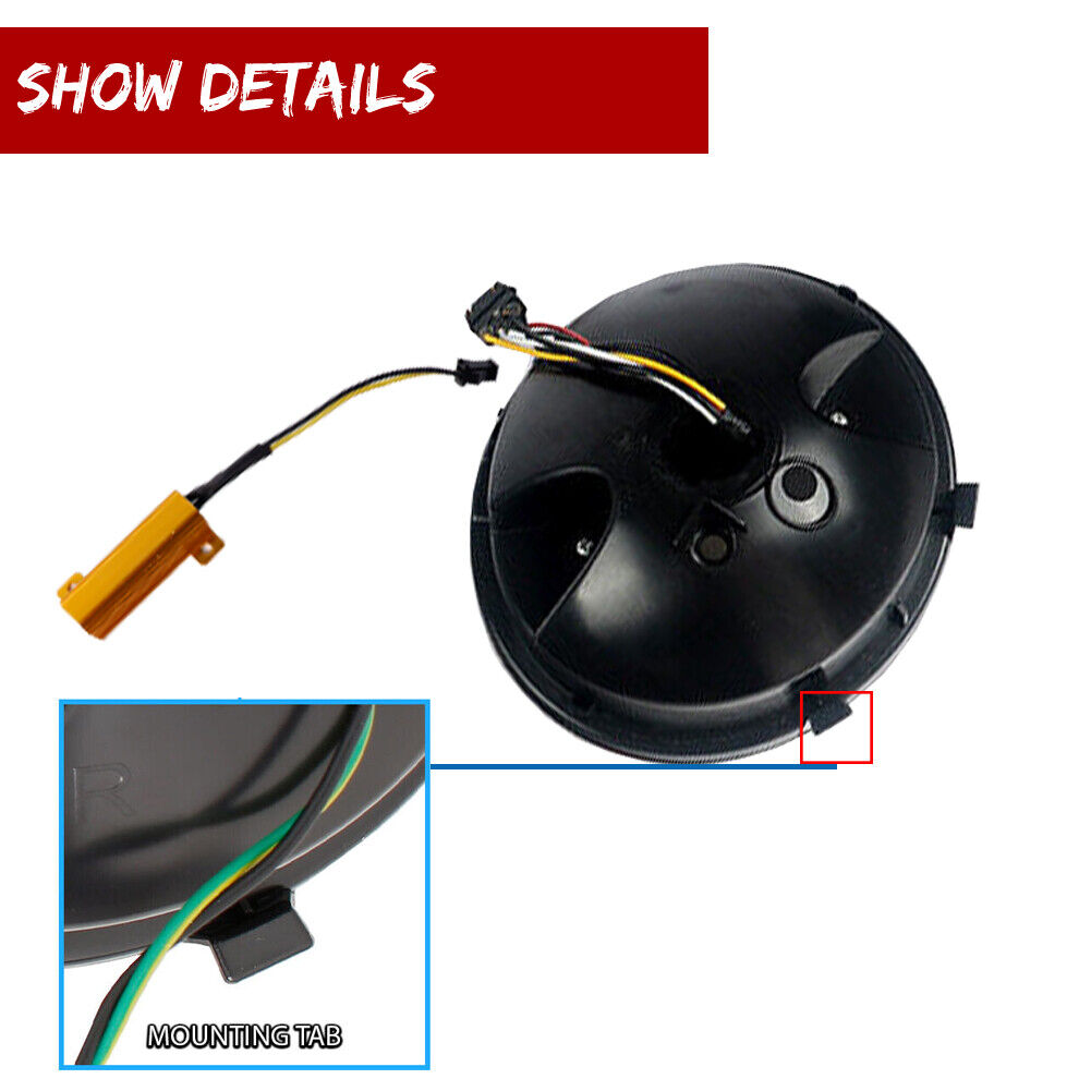 GTINTHEBOX For 2005-2013 Chevrolet Corvette C6 LED Red Halo Ring Rear Brake Tail Lights 4PC