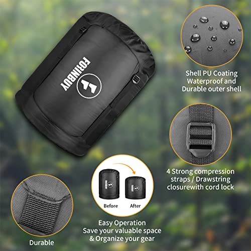 Double Sleeping Bag for Adults,15 Degree and 0 Degree 2 Person Sleeping Bag Cold Weather Queen Size Sleeping Bag for Couples or Family Outoor Camping, RV Traveling