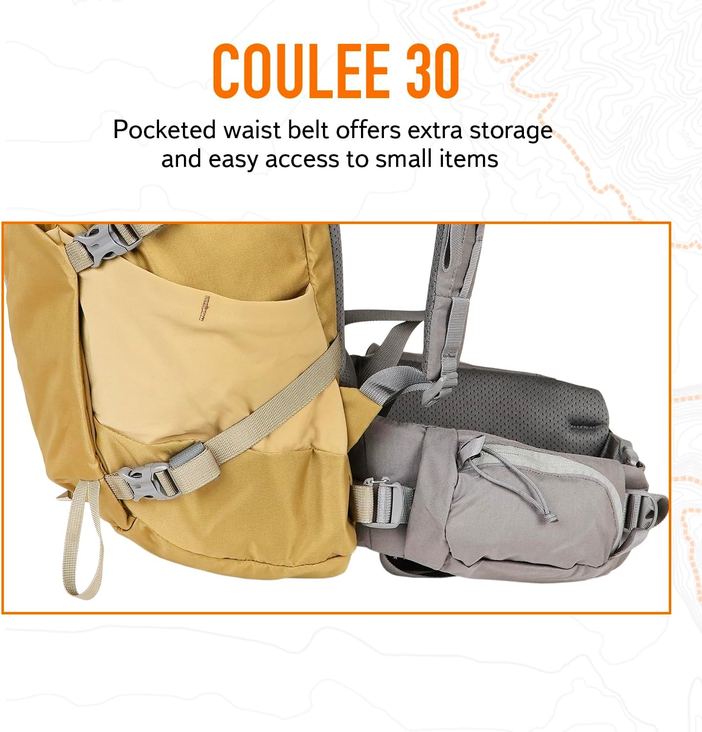 Mystery Ranch Coulee 30 Backpack - Lightweight Hiking Daypack, 30L, L/XL, Coriander