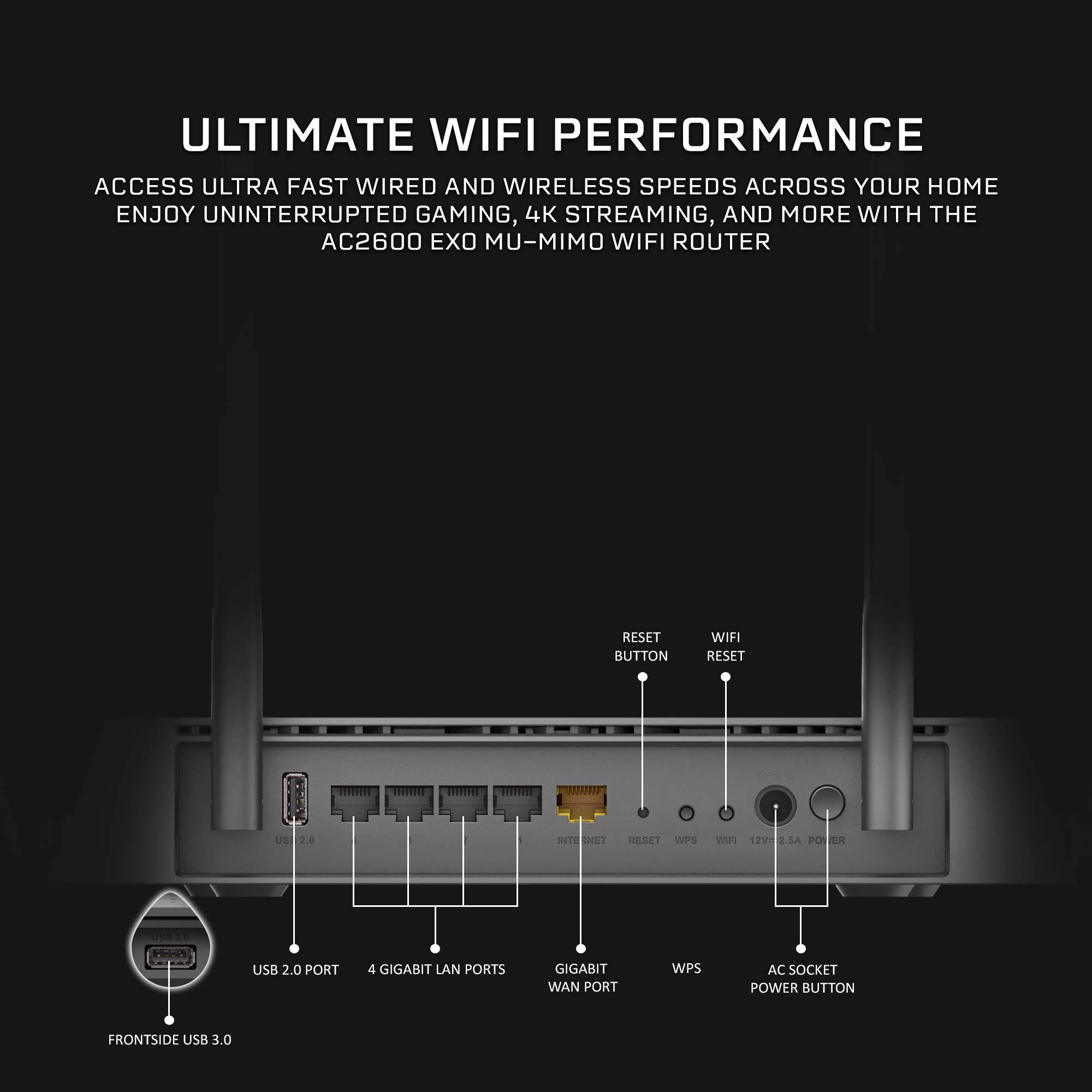 D-Link DIR-882 Wireless Router - 2533 Mbps - 2.4 GHz / 5 GHz - Gigabit Ethernet - 802.11b/a/g/n/ac