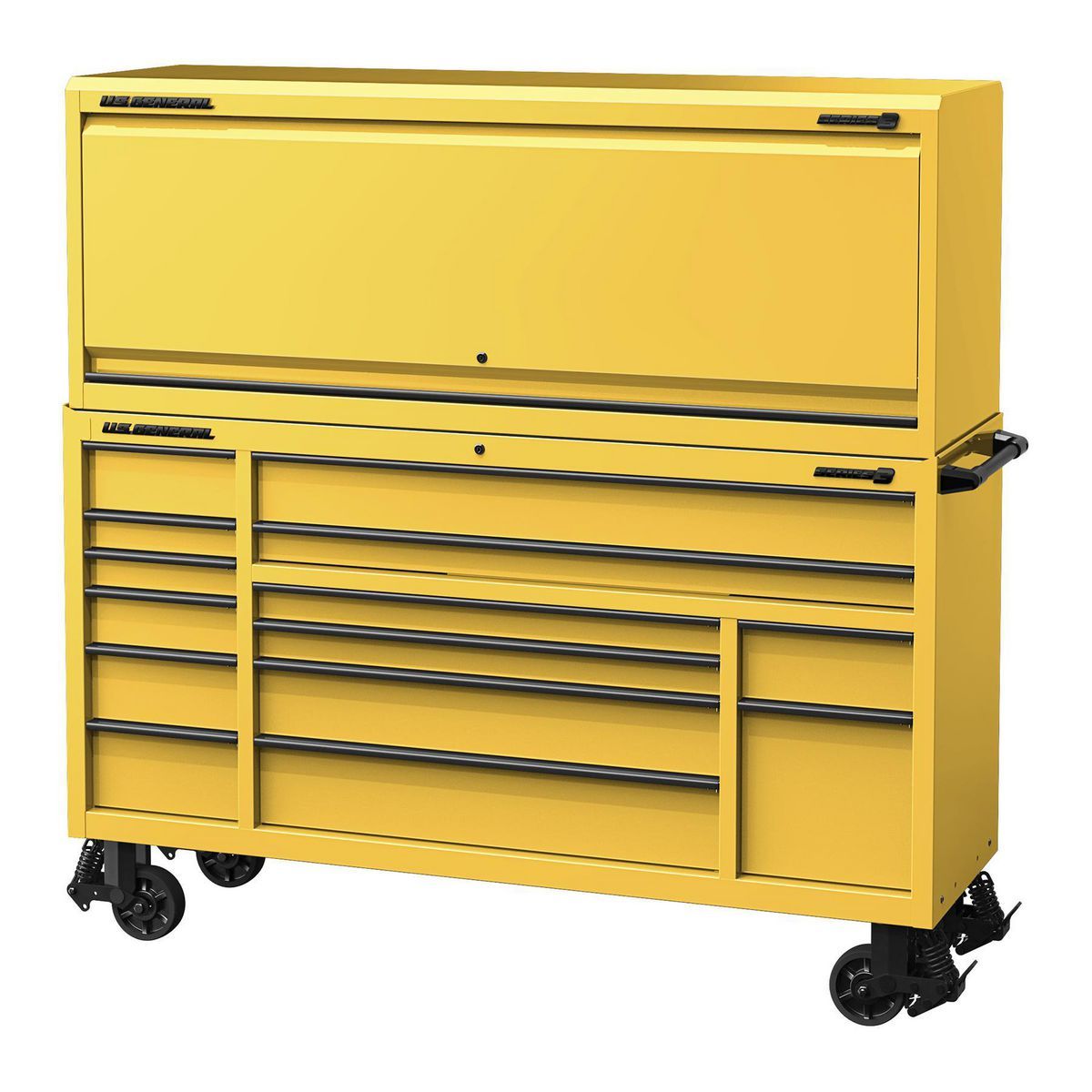 U.S. GENERAL 72 in. x 22 in. Triple-Bank Roll Cab, Series 3, Slate Gray