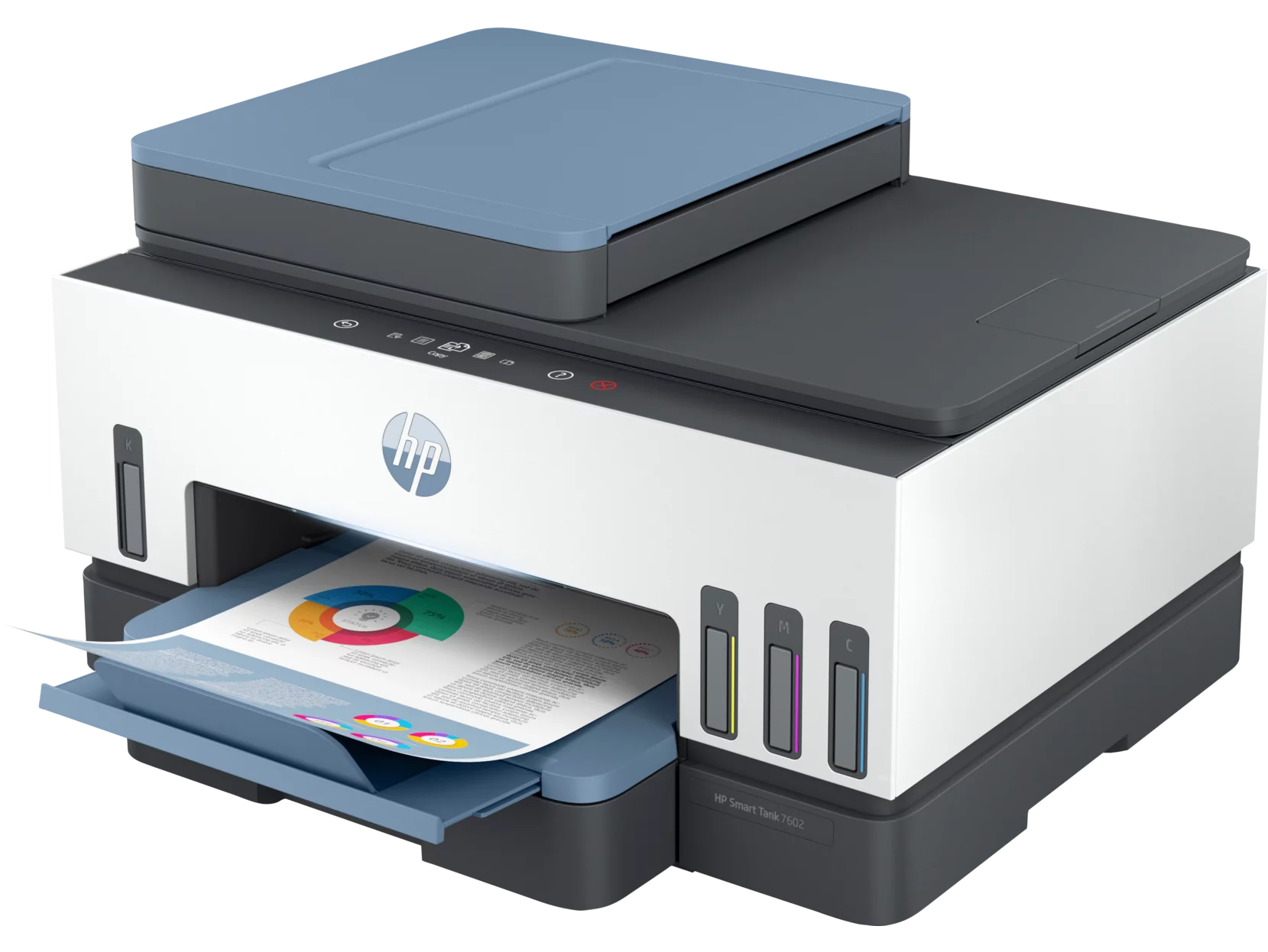 HP Smart Tank 7602e All-in-One InkJet Printer, Color Mobile Print, Copy, Scan,