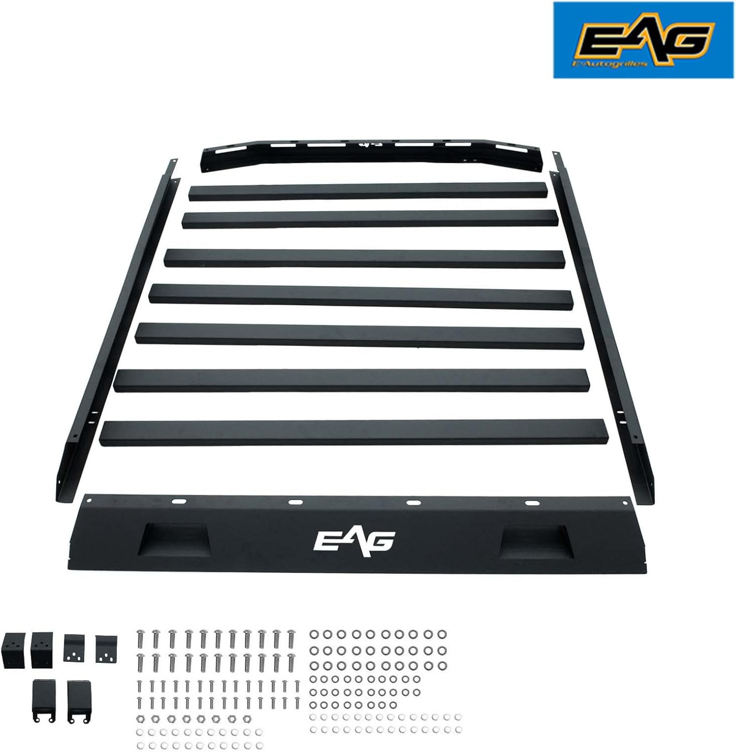 EAG Roof Rack Cargo Carrier Basket Hard Rooftop Fit for 07-18 Wrangler JK 2/4Door