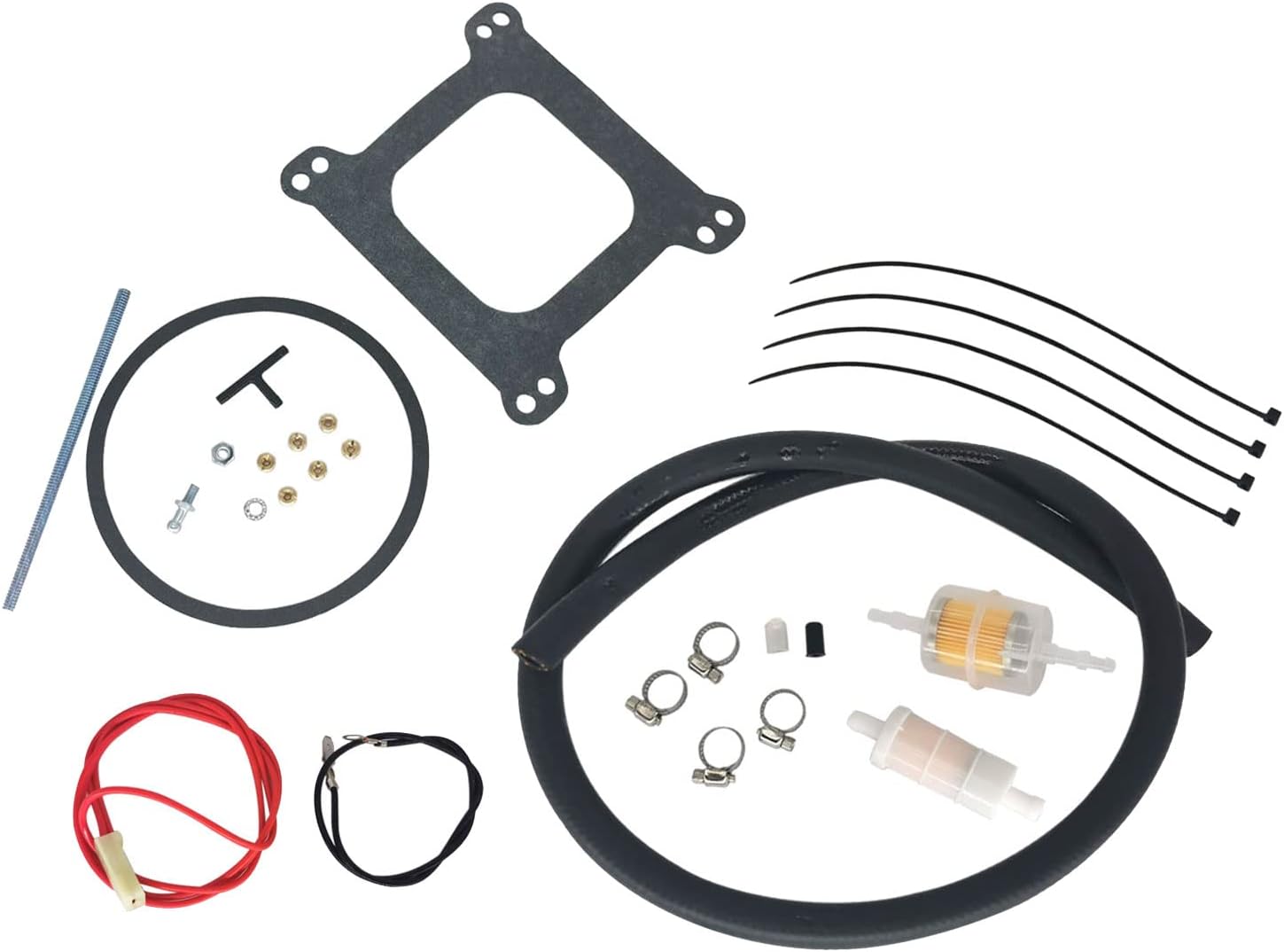 1406 Carburetor Replacement for Performer 600 CFM 4 Barrel AFB-style Square Bore Performance Carburetor with Air Value Secondary Manual Electric Choke (1406 Carburetor)