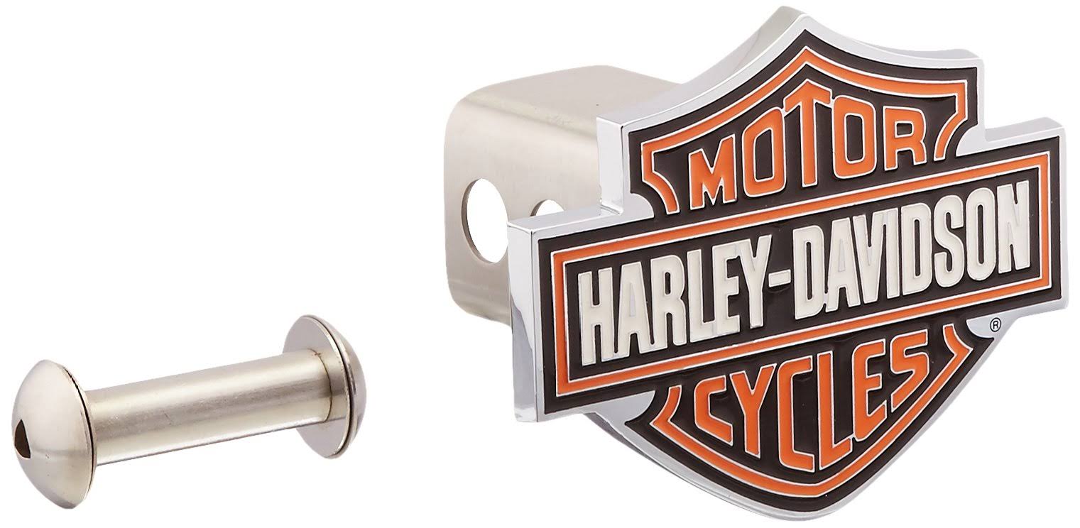 Harley-Davidson Orange Bar u0026 Shield Trailer Hitch Cover 2 Hdhc25