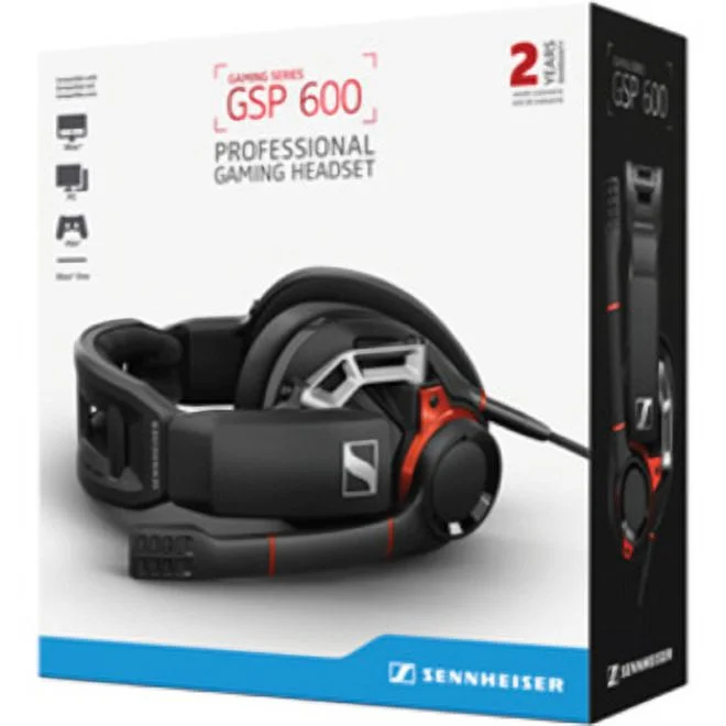 EPOS I SENNHEISER GSP 600 - Headset - full size - wired - 3.5 mm jack - noise isolating - black