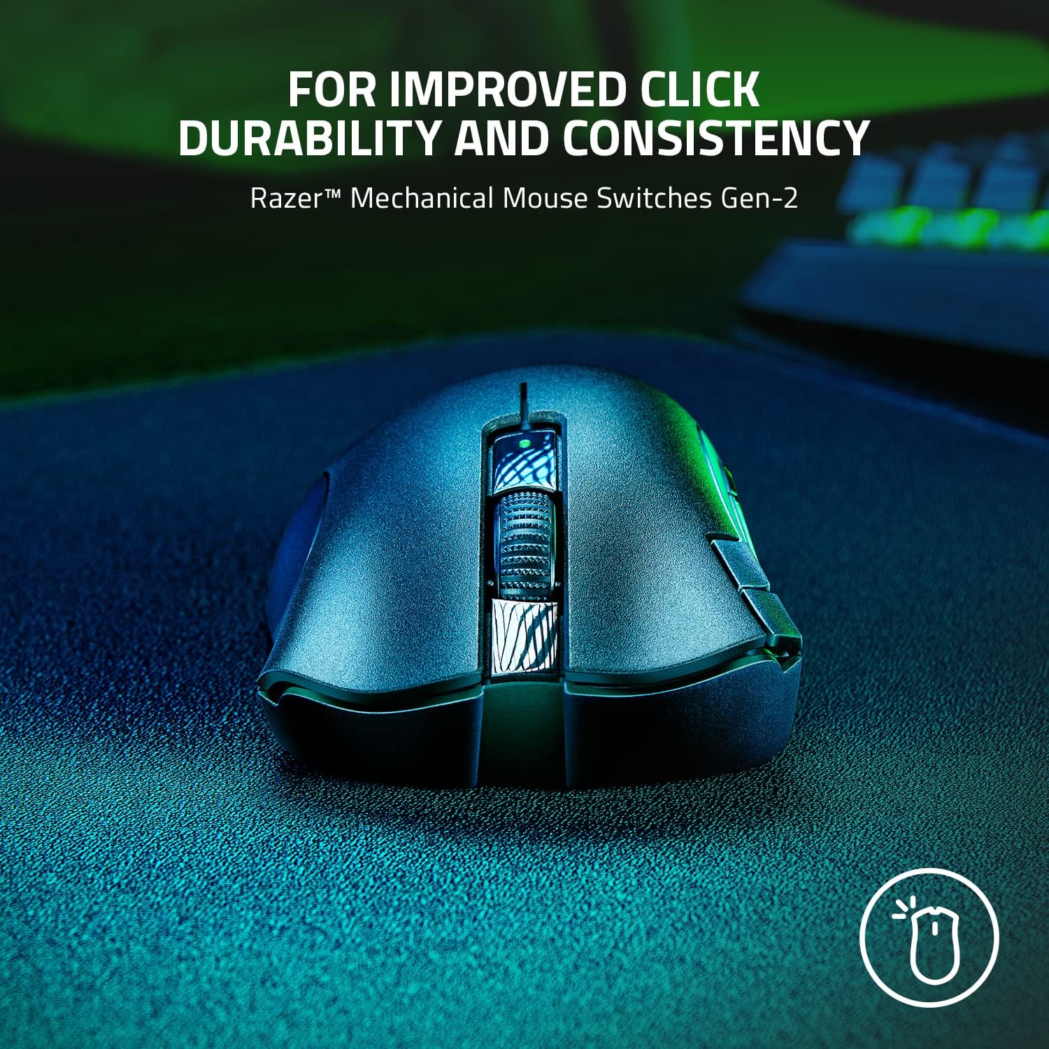 Razer DeathAdder V2 X Hyperspeed: Award-Winning Ergonomic Design - Ultra-Fast Hyperspeed Wireless - 235hr Battery Life - 7 Programmable Buttons - Gen 2 Mechanical Switches - 5G 14K DPI Optical Sensor Pack of 2